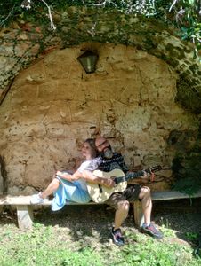 Gravação música "Faz tempo" com produtor Bernardo do Espinhaço 