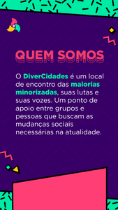 ONGs - Instituto DiverCidades: projeto Ubuntu conta com vocês