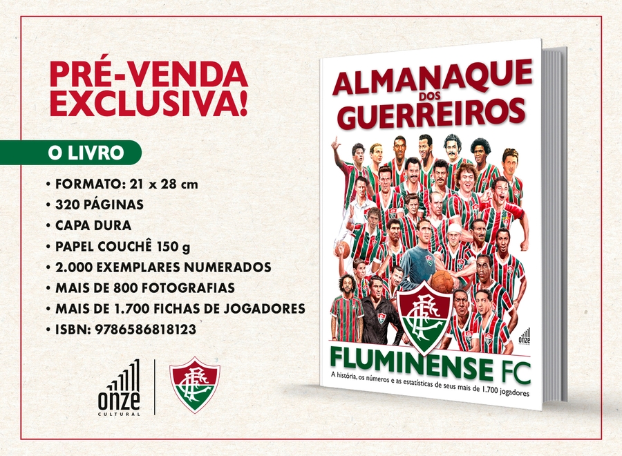 Pré-venda Coletiva - Livro ALMANAQUE DOS GUERREIROS DO FLUMINENSE FC