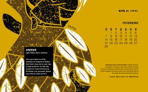 Calendário Sons da Áfrika 2023 . Apoie a impressão de 1500 cópias para distribuição em escolas públicas brasileiras