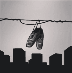 Entre as rugas de um sapato velho