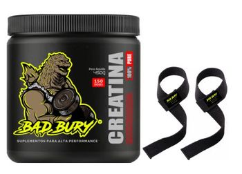 Creatina - 450g + Strap da marca Bad Bury.