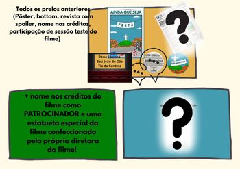 Patrocinador do Filme e ganhar uma estátua do filme