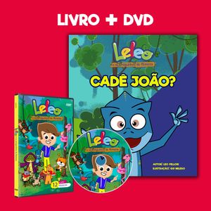 Livro "Cadê João?" + DVD do Leleo