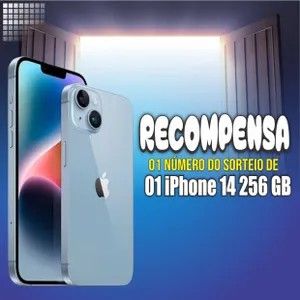 1 número do Sorteio de 01 iPhone 14 de 256 GB