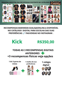 1 kit 3 pares de meias+ 1 opções de malha+1 relógio 