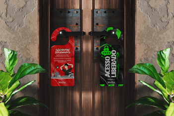 Ganhe um aviso de porta!