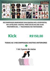 Kit 3 pares de meias +E-book+Catálogo +E-mail 