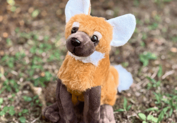 Lobo-guará pelúcia (pequeno)