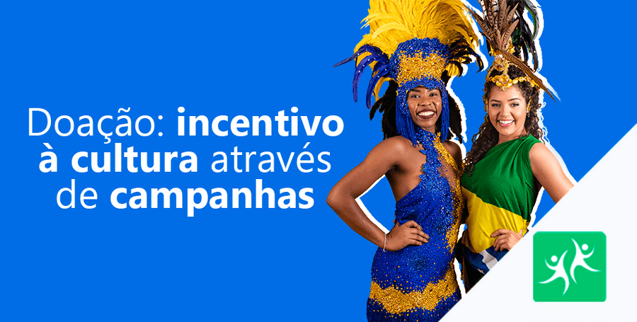 Mulheres usam figurino típico das cores da bandeira do Brasil representando a realização de projetos de Doação: Incentivo À Cultura Com Vaquinha Online 