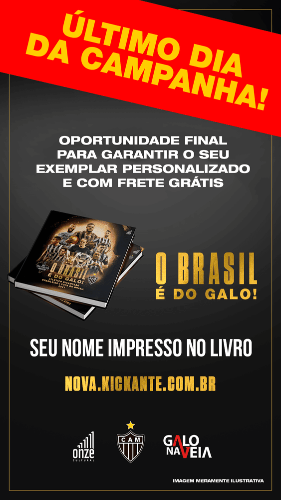 O Brasil é do Galo – Frete grátis para SP, RJ, MG e ES – Onze Cultural