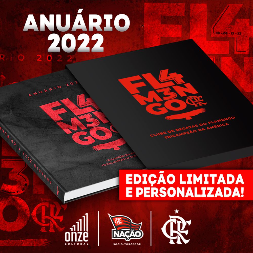 Revista Flamengo Camisas/jogos Todos Títulos 1914-2022 Meio