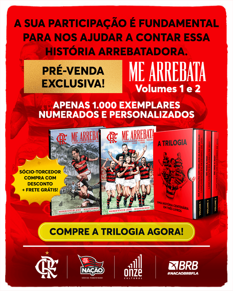 Me arrebata – epopeias rubro-negras (volume 1) – *Frete grátis para SP, RJ,  MG e ES – Onze Cultural