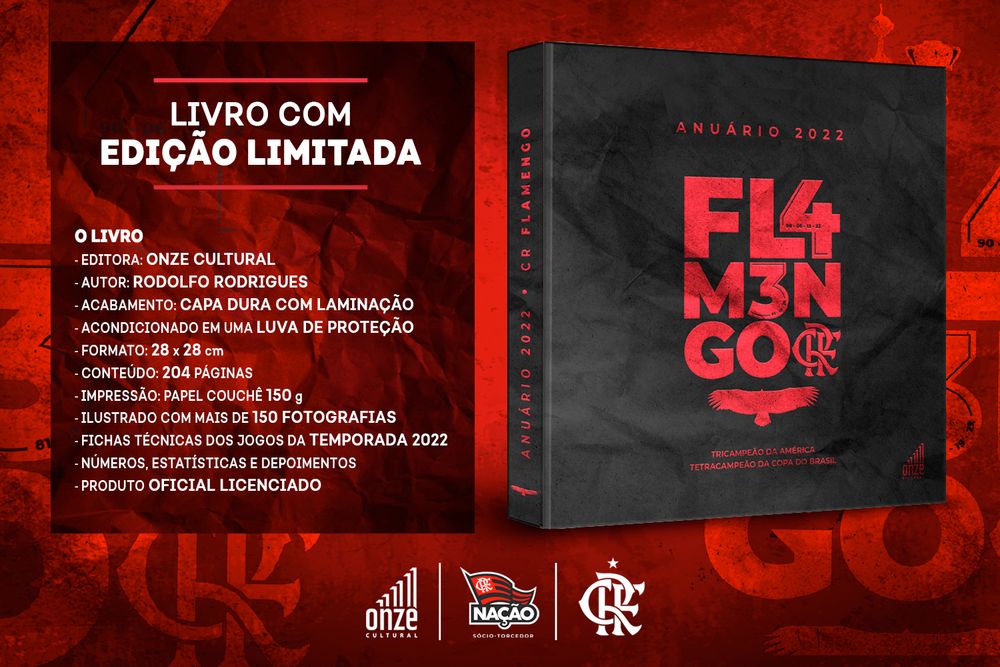 Revista Flamengo Camisas/jogos Todos Títulos 1914-2022 Meio