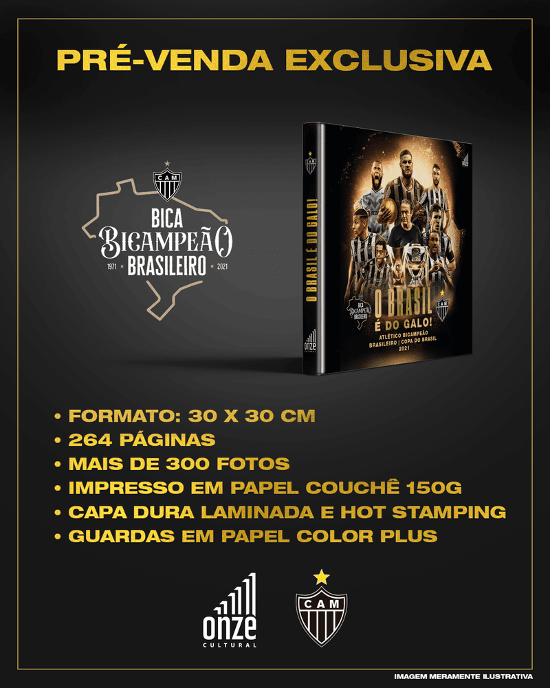 O Brasil é do Galo – Frete grátis para SP, RJ, MG e ES – Onze Cultural